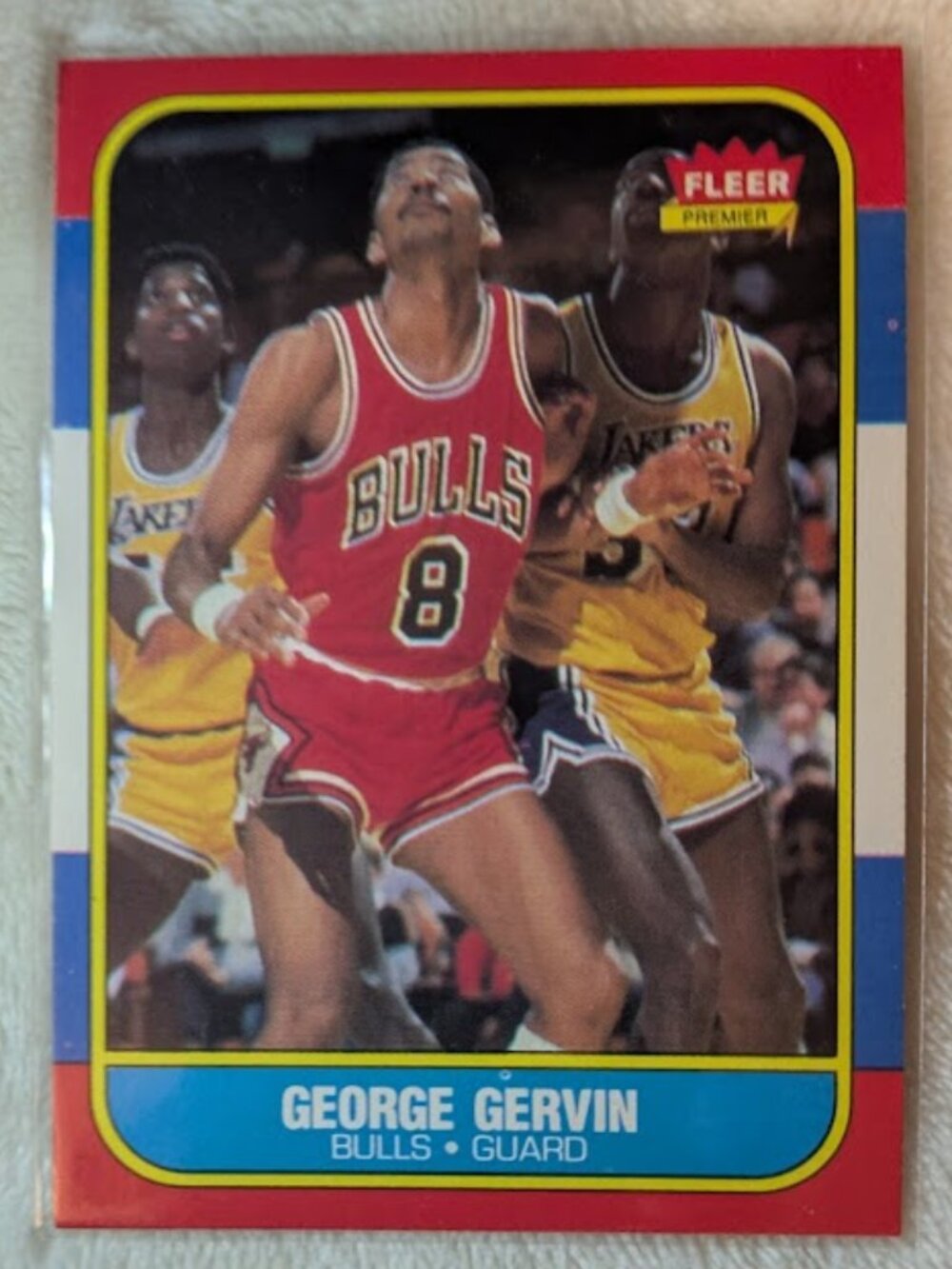 1986 Fleer GEORGE GERVIN #36